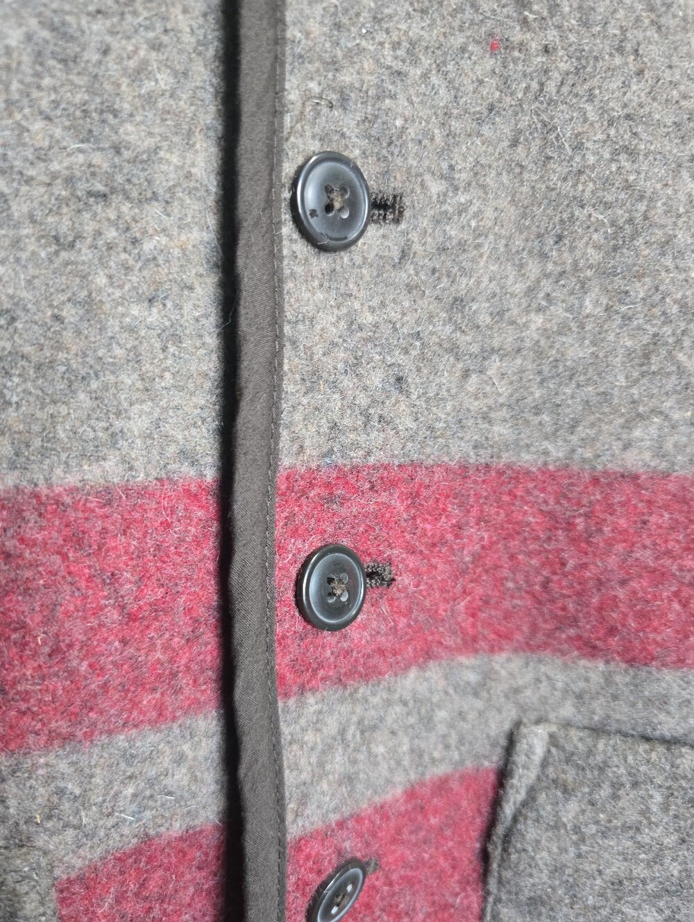 Vintage 90s Gap Striped Wool Vest Men Medium - Picture 4 of 11